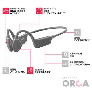 Hacray 骨伝導イヤホン Orca HR25139 HR25140 - 画像 (2)